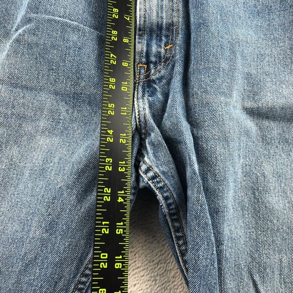 Levis Mens 505 Mens Jeans Size 38x32 Hemmed to 38x26 Straight - Picture 7 of 16